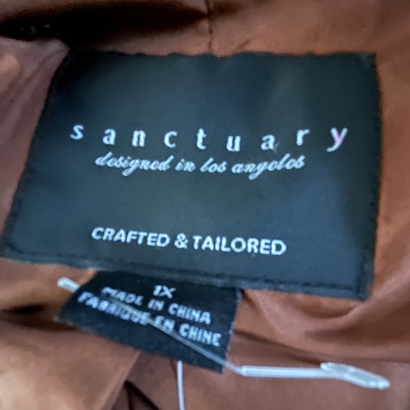 Anthropologie A+ Sanctuary starry night faux fur jacket NWT size 1X - Picture 5 of 12